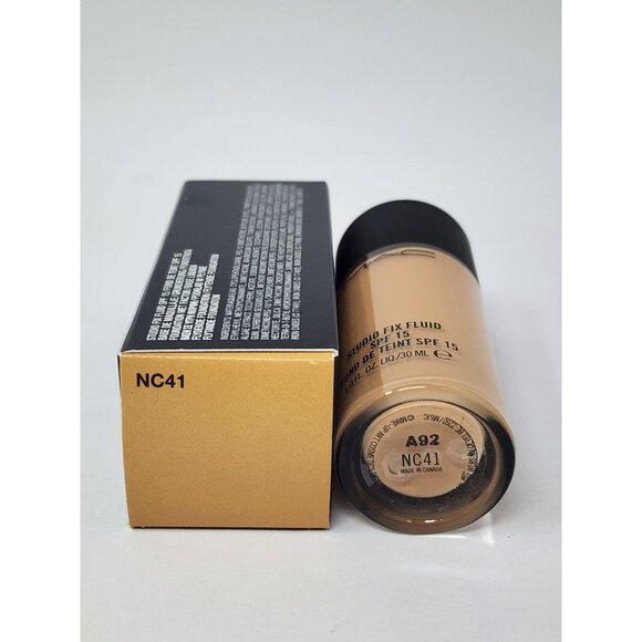 New MAC Cosmetics Studio Fix Fluid SPF 15 Foundation NC41 - Picture 2 of 3